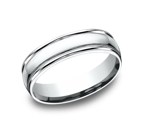 Benchmark Sculpted 6.0mm Wedding Band-image