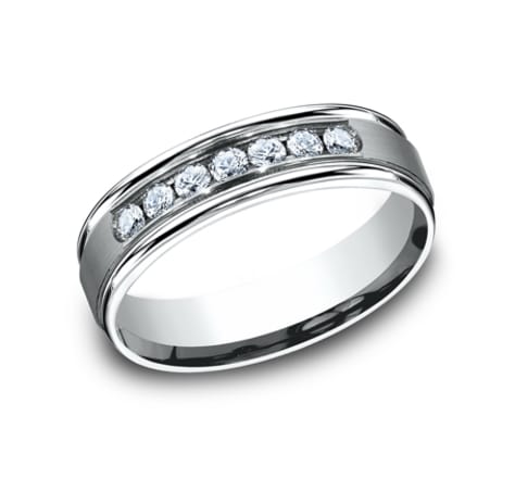 Benchmark Diamond 6.0mm Wedding Band-image