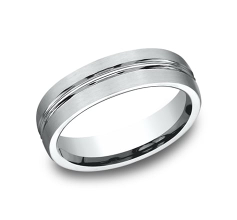 Benchmark Sculpted 6.0mm Wedding Band-image