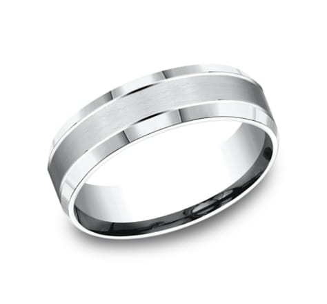 Benchmark Sculpted 6.0mm Wedding Band-image