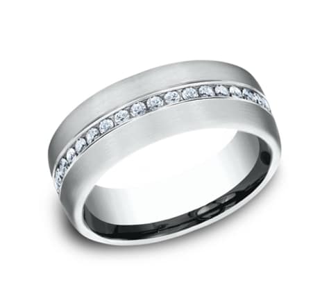Benchmark Diamond 7.5mm Wedding Band-image