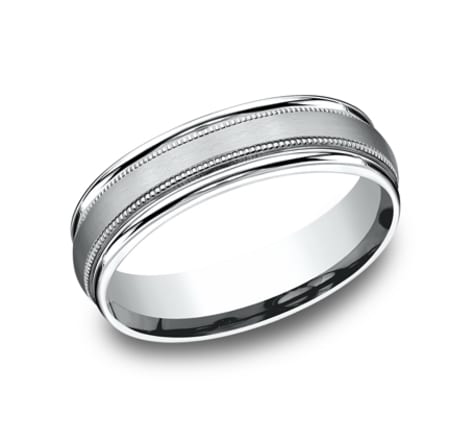Benchmark Sculpted 6.0mm Wedding Band-image