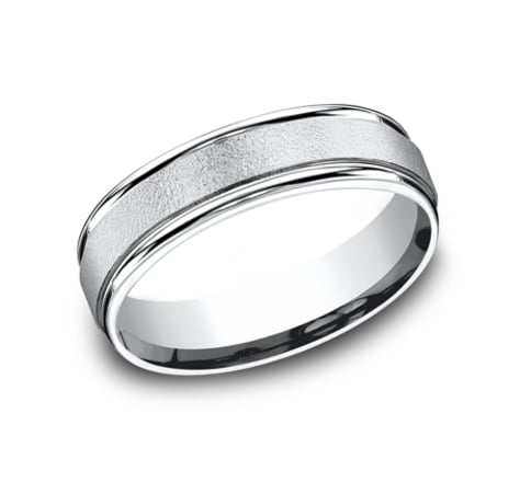 Benchmark Sculpted 6.0mm Wedding Band-image