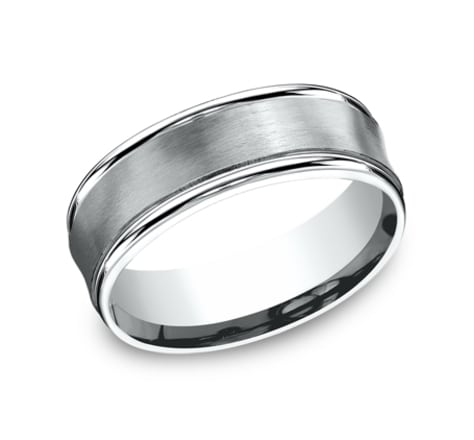 Benchmark Sculpted 7.5mm Wedding Band-image