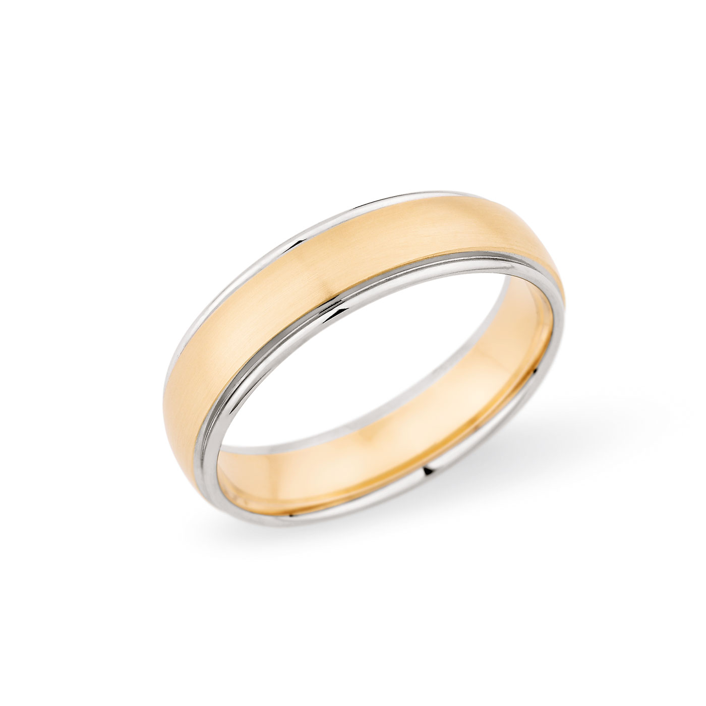 Christian Bauer Traditional Two-Tone 6.0mm Band-image